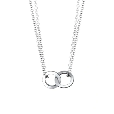 Afbeelding van Elli Kreis Layer Ketting silvercoloured, Dames, Maat: 40, Silver coloured