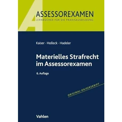 Afbeelding van Materielles Strafrecht Im Assessorexamen
