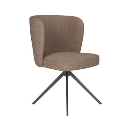 Afbeelding van Housecraft Living Stan Eetkamerstoel Draaibaar Metaal Taupe