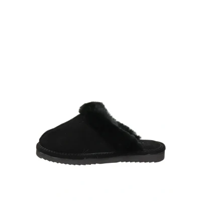 Afbeelding van Warmbat Lismore Suede Dames Pantoffels Black Maat 36