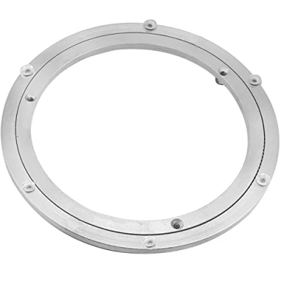 Afbeelding van Besimple Robuust draaiplateau van aluminiumlegering met ronde lagers voor eettafel, glad draaibaar tafelblad serveertafel en commerciële tentoonstelling (30,5 cm)