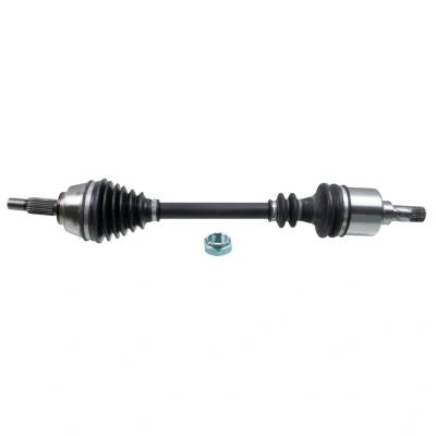 Afbeelding van FEBI BILSTEIN 183826 Aandrijfas Vooras links Met moer RENAULT: CLIO 3, Modus / Grand