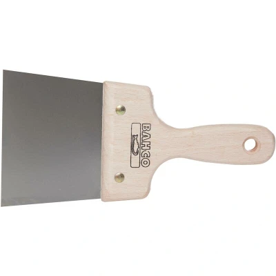 Image de BAHCO 219201000 grattoir de remplissage, lame en acier inoxydable, manche bois 100 x 235 mm