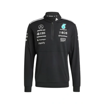Afbeelding van adidas Performance MERCEDES AMG PETRONAS FORMULA ONE TEAM SWEATER MET KORTE RITS Heren Zwart XS