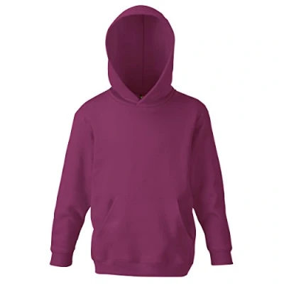Afbeelding van Fruit of the Loom, klassieke sweater met capuchon voor kinderen, uniseks, Bordeaux
