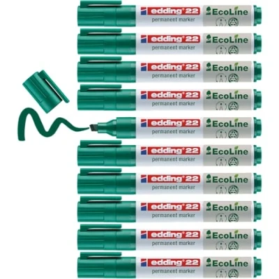 Afbeelding van Edding, Marker, 4 22 004 Permanent markeerbeitel (e) (Groen, Wit, 5 mm, 10 x)