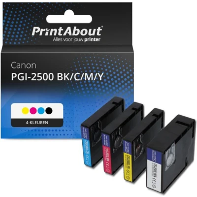 Afbeelding van Huismerk Canon PGI 2500BK/C/M/Y Inktcartridge 4 kleuren Voordeelbundel