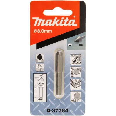 Afbeelding van MAKITA D 37384 verzinkboor met 5 90snijders, cilindrische schacht