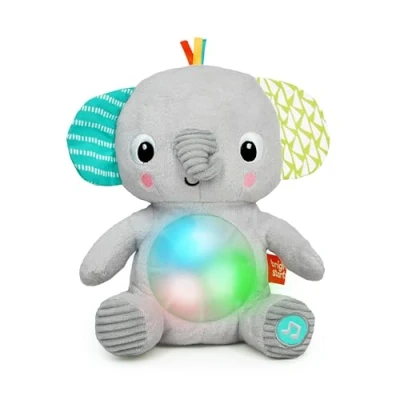 Afbeelding van Bright Starts Hug a bye Baby Musical Light Up Soft Toy Knuffel K12498