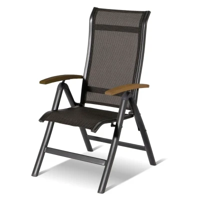 Afbeelding van Hartman Alice Verstelbare Tuinstoel Xerix Teak Grijs Tuinstoelen