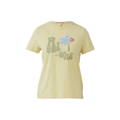 Afbeelding van Q/S designed by Dames t shirt Maat XL Vrouwen 12D0 YELLOW