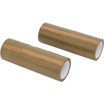 Afbeelding van Verpakkingstapes 12 st 48 mm x 66 m bruin