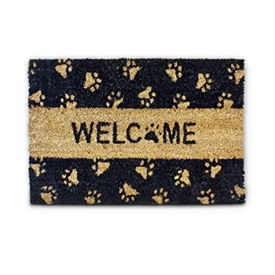 Afbeelding van Relaxdays deurmat voetmat kokosmat antislip Welcome kokosvezels