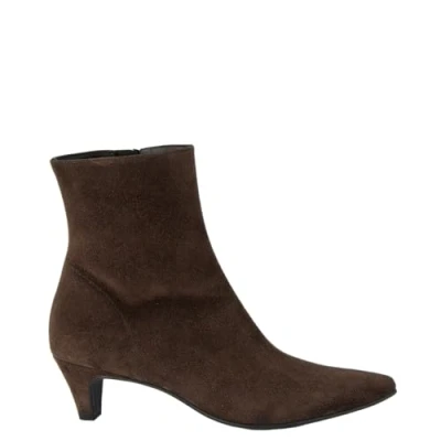 Afbeelding van Paul Green Bottines 8288 008 pour femme en cuir suédé marron, 36 EU