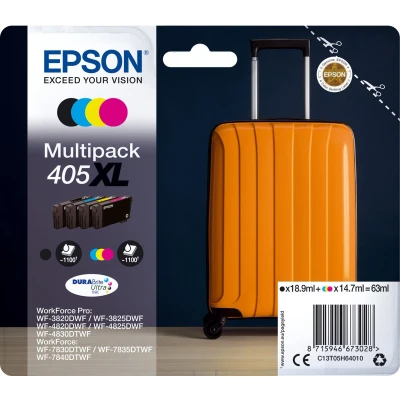 Afbeelding van Epson 405xl Multipack Zwart cyaan magenta geel (c13t05h64020)