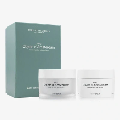 Afbeelding van Marie Stella Maris Body Scrub &amp; Cream Set Objets D&#039;Amsterdam 2 X 200 Ml