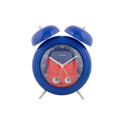 Afbeelding van Karlsson Wekker Peekaboo Cat Donkerblauw