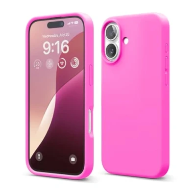 Afbeelding van elago Compatibel met iPhone 16 hoesjes, hoogwaardige vloeibare siliconen hoes, volledige beschermhoes, schokbestendig, slanke telefoonhoes