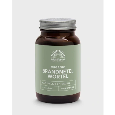 Afbeelding van Mattisson Biologische Brandnetelwortel 210mg 120 capsules