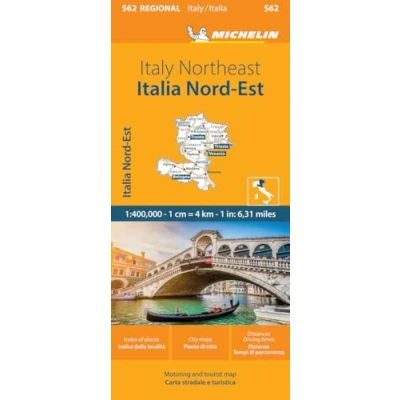 Afbeelding van Italy Northeast Michelin Regional Map 562