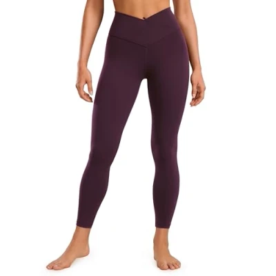 Afbeelding van CRZ YOGA Butterluxe Croix Legging voor dames, hoge taille, yoga, workout leggings, 63 cm, Donker Paars
