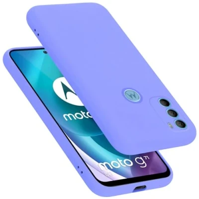 Afbeelding van Cadorabo Hoesje geschikt voor Motorola MOTO G71 5G in LIQUID LICHT PAARS Beschermhoes gemaakt van flexibel TPU silicone Case Cover