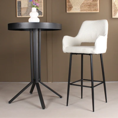Afbeelding van Lenon barkruk bouclé 2.0 75 cm ivoor