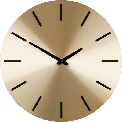 Afbeelding van Mica Decorations Brixen Wandklok Ø36 cm Goud