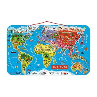 Afbeelding van JANOD J05513 puzzel Magneetpuzzel 92 stuk(s) Kaarten
