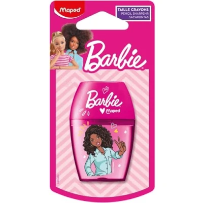 Afbeelding van Maped Barbie puntenslijper eenvoudig slijpen, uitstekende grip met 1 gat grote reserve, gemakkelijk te openen officiële licentie