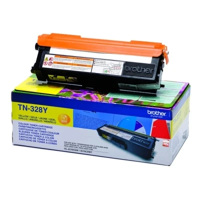 Image de MFC 9970CDW Brother TN 328Y toner jaune capacité extra haute (d&#039;origine)