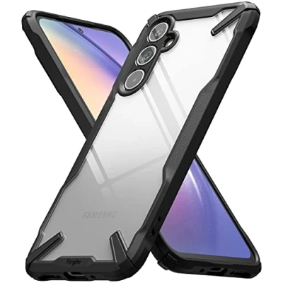 Afbeelding van Ringke Fusion X Beschermhoes compatibel met Samsung Galaxy A54 5G (2023) [valbescherming in militaire kwaliteit] gat versterkte zijbeschermhoes voor