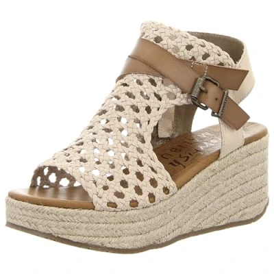 Afbeelding van Blowfish Malibu Espadrilles, Dames, Maat: 40, Gold woven draped micro Textiel