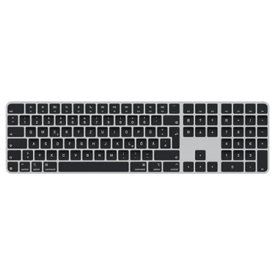 Afbeelding van Apple Magic Keyboard Touch ID NumKey toetsenbord Bluetooth QWERTZ, Duits, Macintosh Zwart Oplaadbaar, Vingerafdruklezer, Numeriek