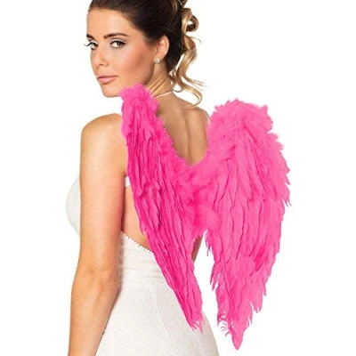 Afbeelding van Boland Engelenvleugels knalroze (50 x 50 cm) Roze Volwassenen Vrouwen Engel Fantasy