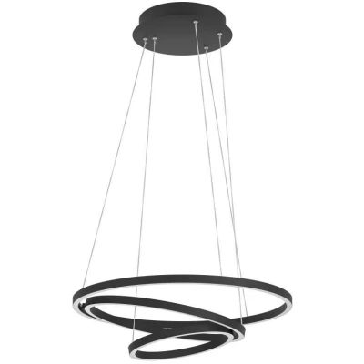 Afbeelding van EGLO connect.z Lobinero Z Smart Hanglamp Ø 58 cm Zwart/Wit Instelbaar wit licht Dimbaar Zigbee