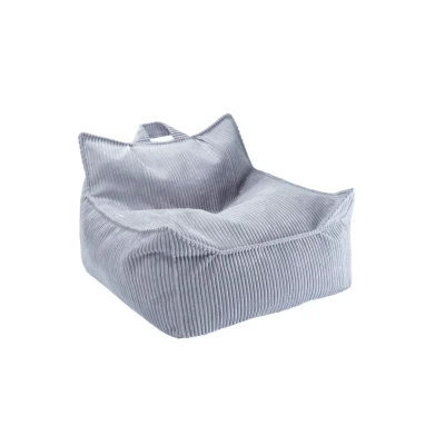 Afbeelding van Wigiwama Corduroy Beanbag Chair / Zitzak 80x70x50cm Blueberry Blue