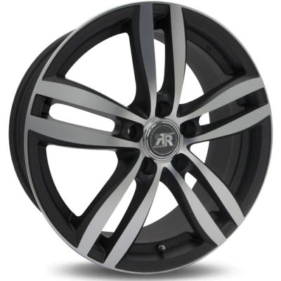 Image de Jante alu racer target 6.5x16 5x108 et47.5 noir poli