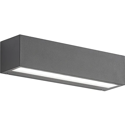 Afbeelding van Lucande LED wandlamp Lengo, 25 cm, antraciet, 1 lamp, IP65