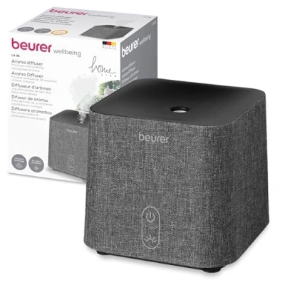 Afbeelding van Beurer LA 35 Aroma diffuser Luchtbevochtiger Ultrasoon Ruimtes tot 20 m2 LED verlichting Stil en energiebesparend Automatische uitschakeling Incl. netadapter 3 Jaar garantie