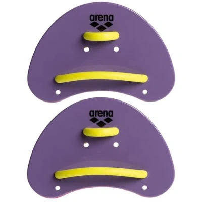 Afbeelding van Arena Elite vingerpaddle, uniseks, volwassenen, paars, plum artic_limoen
