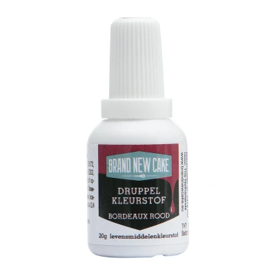Afbeelding van BrandNewCake Druppel Kleurstof Bordeaux Rood 20gr