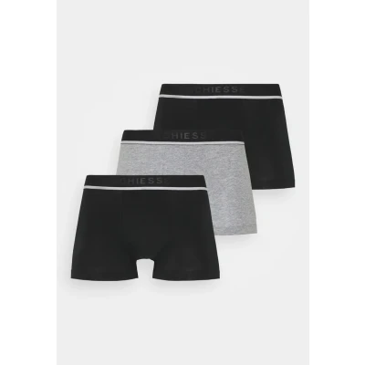 Afbeelding van Schiesser 3PACK Boxershorts Organic Cotton 95/5 Onderbroeken, Heren, Maat: Small, Black/grey