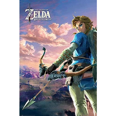 Afbeelding van Hole in the Wall Legend of Zelda Maxi Poster Breath Wild Hyrule Scene (Diversen) Nieuw