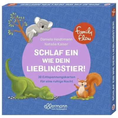 Afbeelding van FamilyFlow. Schlaf ein wie dein Lieblingstier