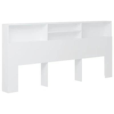 Afbeelding van vidaXL Hoofdbordkast, wit, 220 x 19 103,5 cm