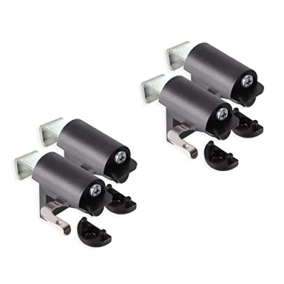 Afbeelding van KLEMMFLEX Klemhouder BFX25 voor jaloezieën om direct op de raamopening van uw PVC/kunststof raam te monteren kleur: zwart ZONDER BOREN 2 paar = 4 stuks