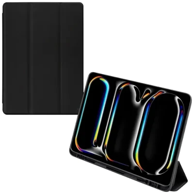Afbeelding van Mobilize PU leer Solid Folio Book Case Zwart Apple iPad Pro 2024 13
