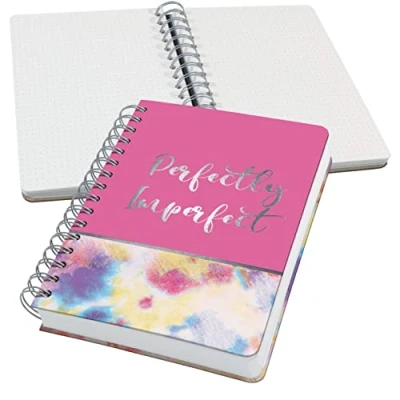 Afbeelding van Sigel spiraal notitieboek A5 Jolie hardcover 240 pagina&#039;s dots 120 grams papier Batik Holi SI JN609