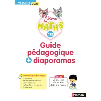 Afbeelding van VIVRE LES MATHS CE1 GUIDE PEDAGOGIQUE + DIAPORAMAS